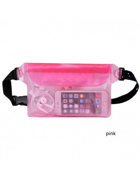 Waterproof dry bag Pouch Bag Waterproof Case with Waist Strap for Beach Swimming Boating Kayaking