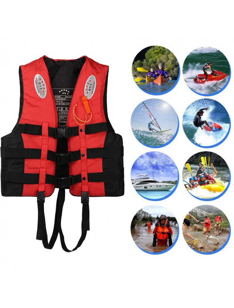 Adult Kids Life Jacket Swimming Fishing Floating Kayak Buoyancy Aid Vest Outdoor