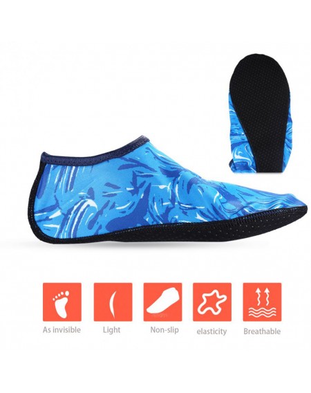 Camouflage Blue Beach Shoes Adult Children Diving Socks Scuba Snorkeling Swim Seaside Boots Wetsuit Prevent Scratche Warming Non-slip