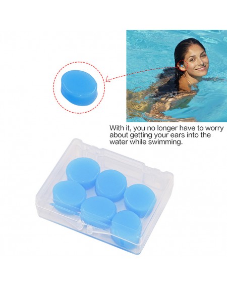 Earplugs Soft Silicone Waterproof Reusable Swimming Diving Shower Bath Noise Reducing Ear Plugs For Adults Kids