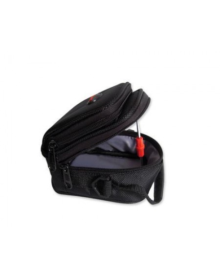 Simple Nylon Shoulder Bag - Black