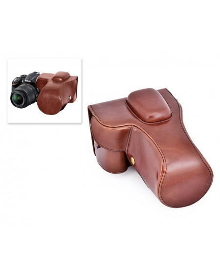 Retro Nikon D3300 Camera Leather Case