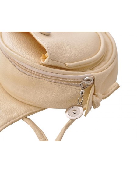 Lovely PU Leather Shoulder Bag - White