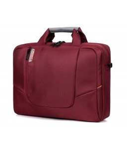 15.6&quot; Nylon Shoulder Bag with Detachable Shoulder Strap - Red