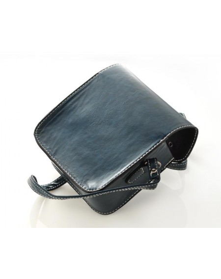 Exotic PU Leather Shoulder Bag for Women - Black