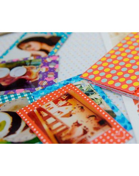 20Pcs Photo Sticker Borders for Fujifilm Instax Mini Films - Colorful