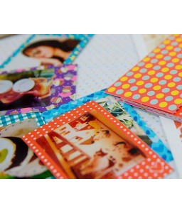 80Pcs Photo Sticker Borders for Fujifilm Instax Mini Films - Colorful